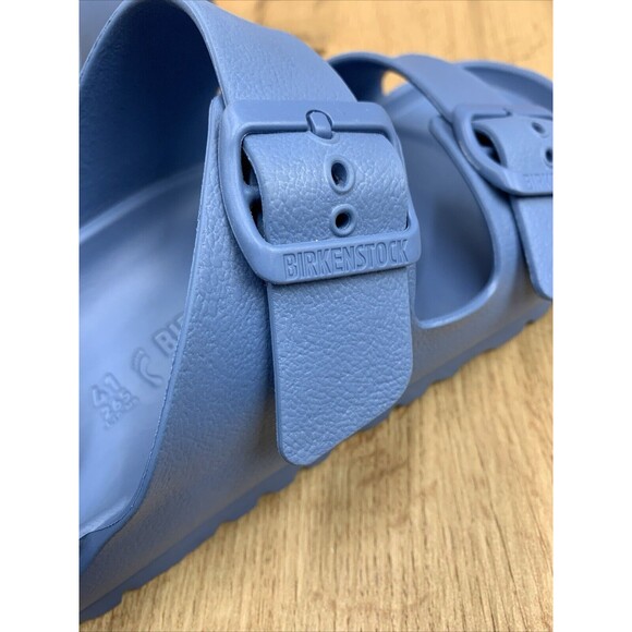Birkenstock Arizona Sandals Men M8 Women L10 Sky Blue Authentic Made In Germany - Picture 10 of 16